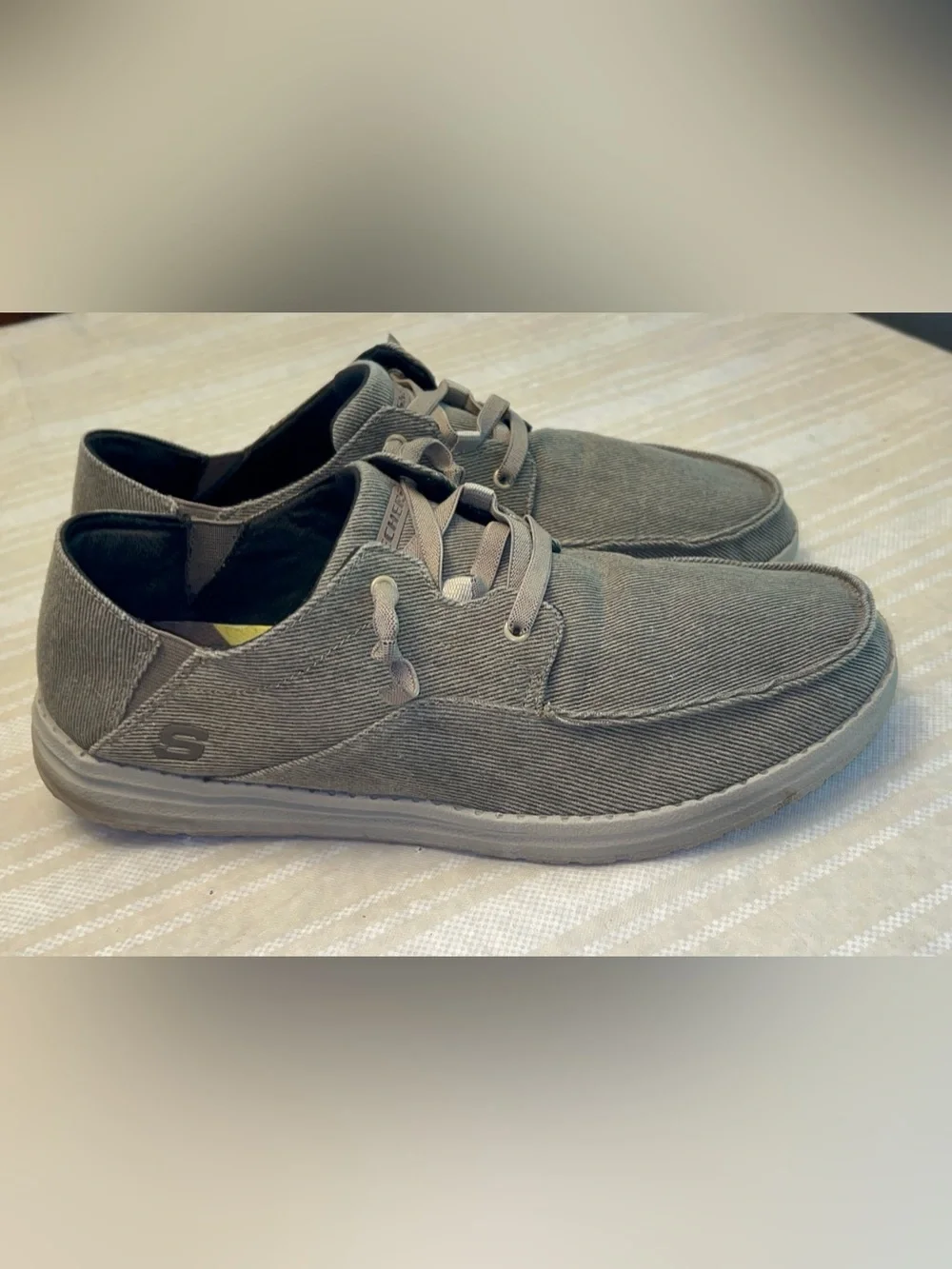 Skechers Men's Melson-Volgo slip-on Shoes in Grey Size 12